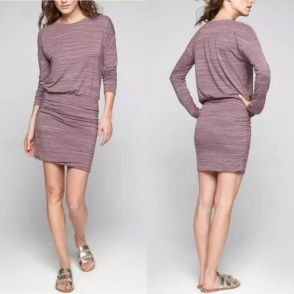 Athleta Mauve Long Sleeve Dress